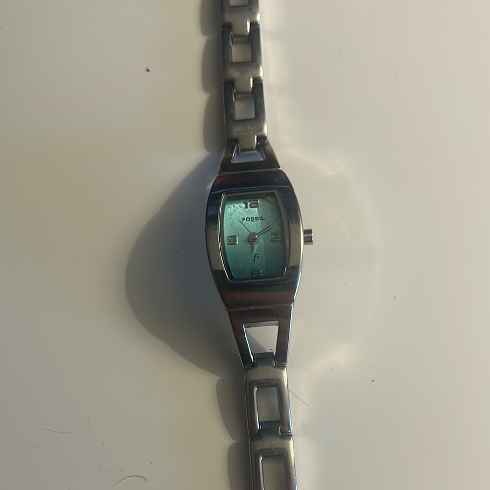Fossil Women's Silver and Blue Watch